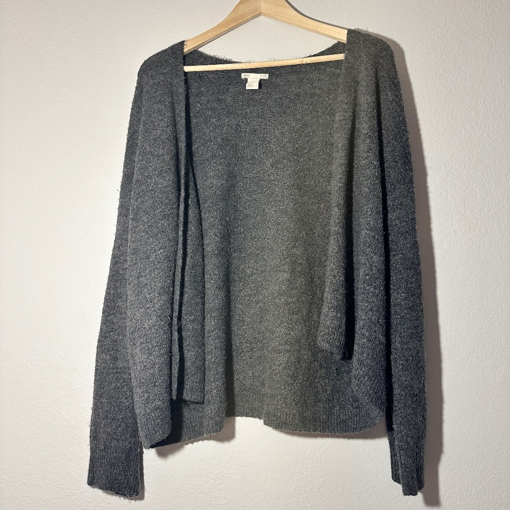 H&M women's gray knit cardigan size medium